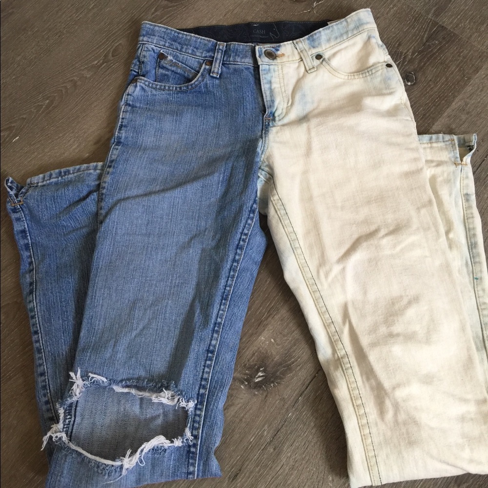 Dyed wrangler jeans